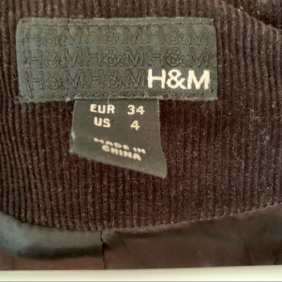 H&M Black Corduroy Jacket - Picture 2 of 5